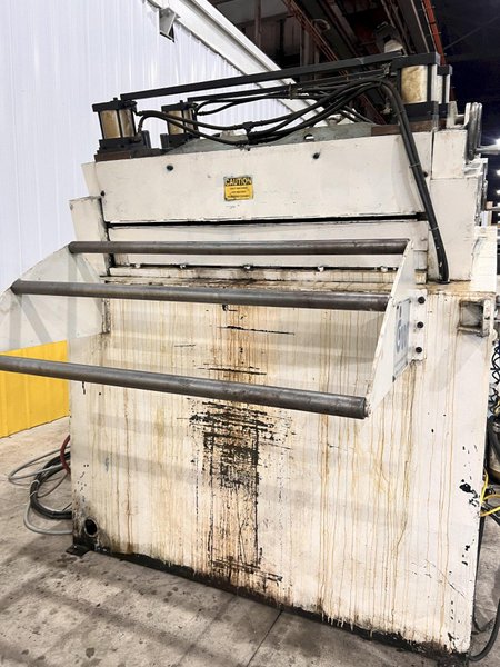 20,000 LBS X 54&quot; X .125&quot; CWP COIL SERVO FEED LINE, REEL, STRAIGHTENER, FEEDER, THREADING TABLE: STOCK #21083