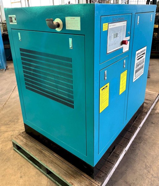 50 HP Eaton Rotary Air Compressor, 225 CFM, 145 PSI, Dryer, Nice