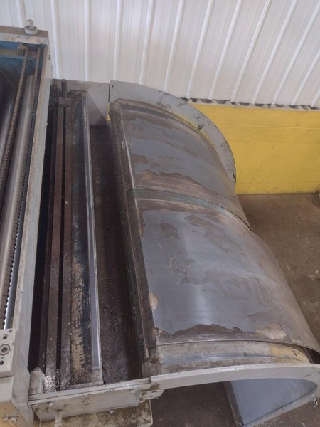 20,000 LB 10 TON X 48&quot; RED BUD (RBI) MOTORIZED COIL REEL / UNCOILER &amp; STRAIGHTENER FEED LINE: STOCK #15277