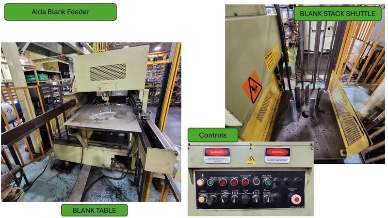 23.6" X 19.6" AIDA MODEL #BFA-60/50-30R AUTOMATIC BLANK FEEDER FOR PRESS LINE: STOCK #22204