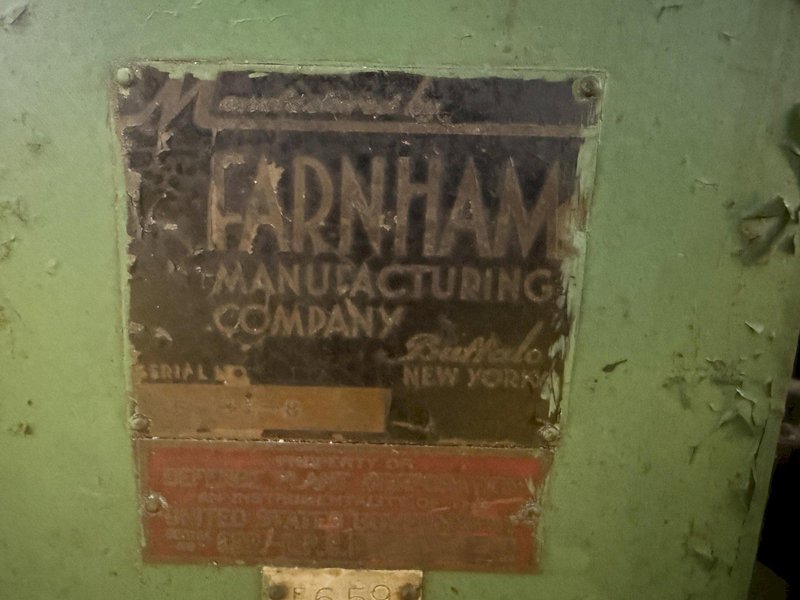 12' FARNHAM MODEL #5-41-8 ROLL FORMING MACHINE: YOBRO #24801