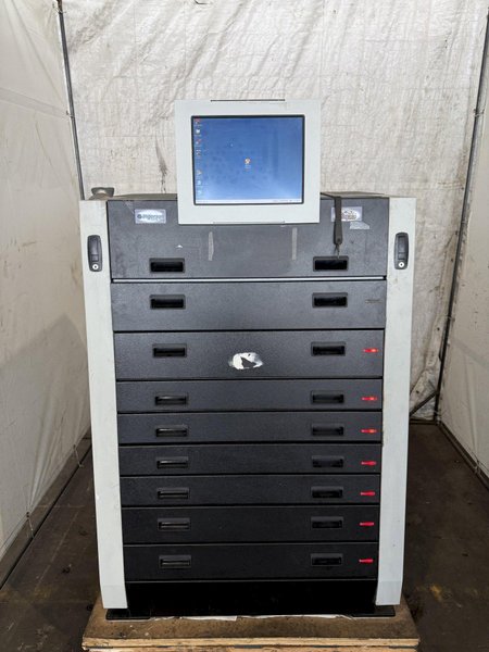 9-DRAWER MATRIX SERIES 4 COMPUTERIZED HARDWARE CABINET. STOCK # 0999924.