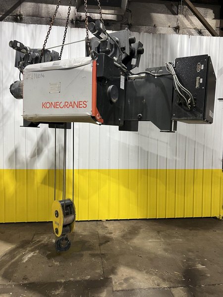 17.5 TON (2014) KONE-CRANES MODEL #CXT60410160P75GGN0S SINGLE GIRDER OVERHEAD CRANE HOIST &amp; TROLLEY: STOCK #18633