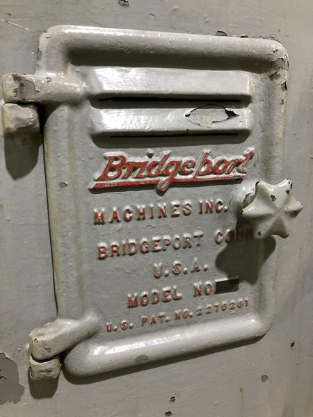 1 HP BRIDGEPORT VERTICAL KNEE RAM TYPE MILLING MACHINE MILL: STOCK 17276