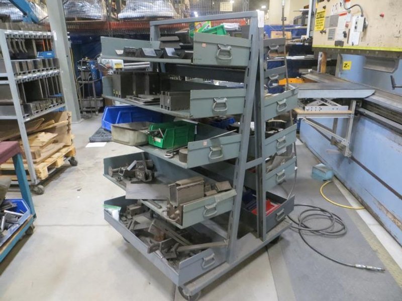 Heavy Duty Storage w (11) Adjustable Shelves w Contents of Dies and MORE!- Auction Item