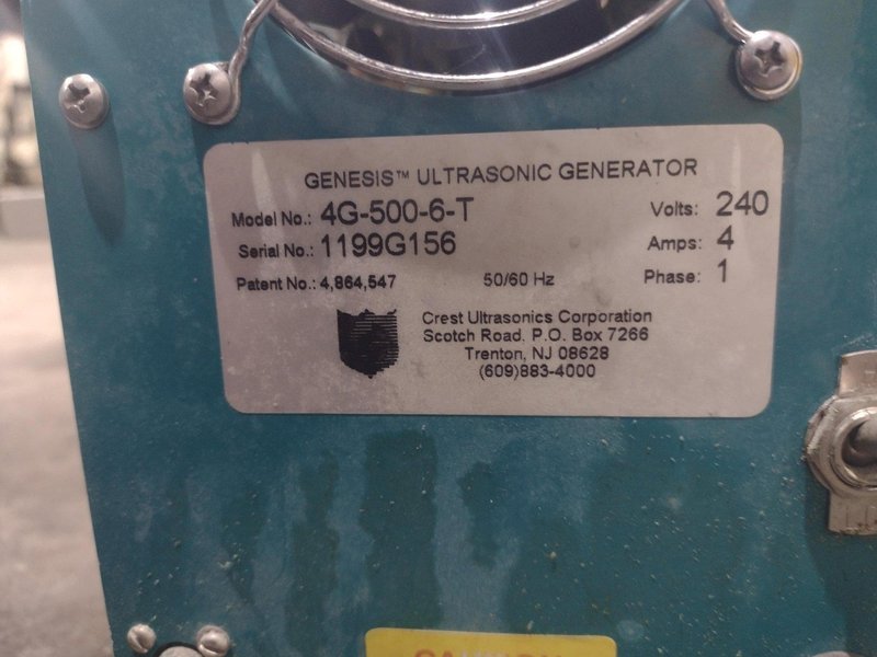 6 BAY CREST ULTRASONIC OPTIMUM CONSOLE PRECISION WASHING SYSTEM: YOBRO #24406