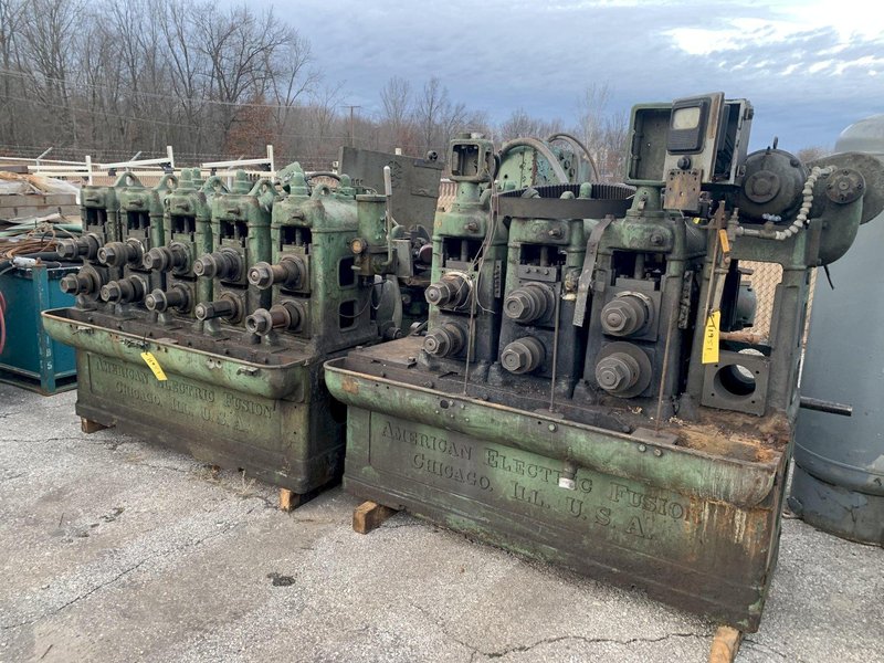 8 STAND AMERICAN ELECTRIC FUSION ROLLFORMER / TUBE MILL