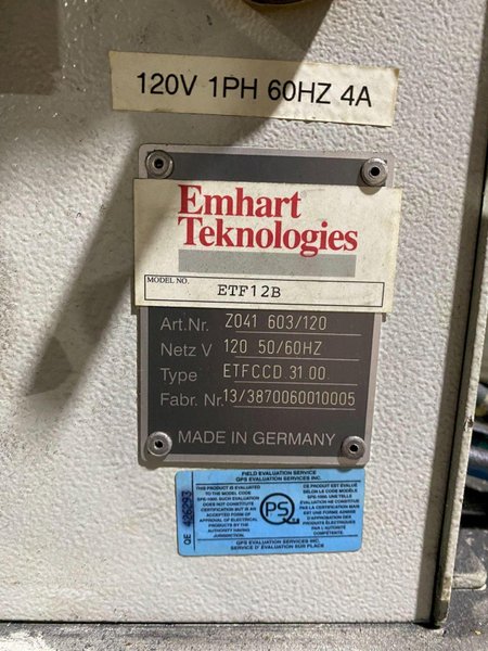 EMHART ETF12B Stud Welder PARTS ONLY