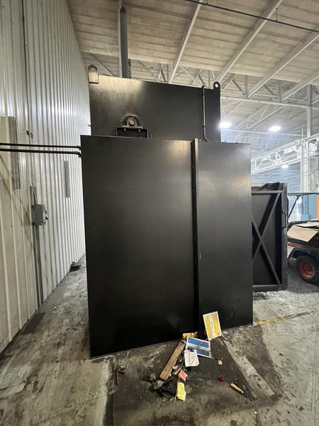 LINDBERG 1000 DEG. WALK IN OVEN, MODEL 73-727272-10GF, 6' X 6' X 6'  NATURAL GAS, 1993