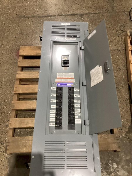 Square D NQ442L4 42 Circuit 400A Panelboard 240VAC 48VDC, 3PH, 4W USED