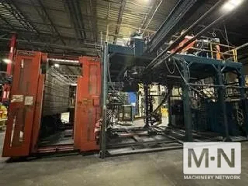 20 LB DUAL HEAD STERLING ACCUMULATOR HEAD BLOW MOLDING MACHINE MFG 1998