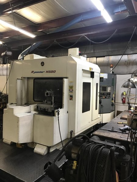Kitamura Mycenter-500 500mm HMC, 1998 -10,000RPM, CAT50, Chip Conveyor, High Pressure Coolant, 4th Axis, Coolant Thru Spindle