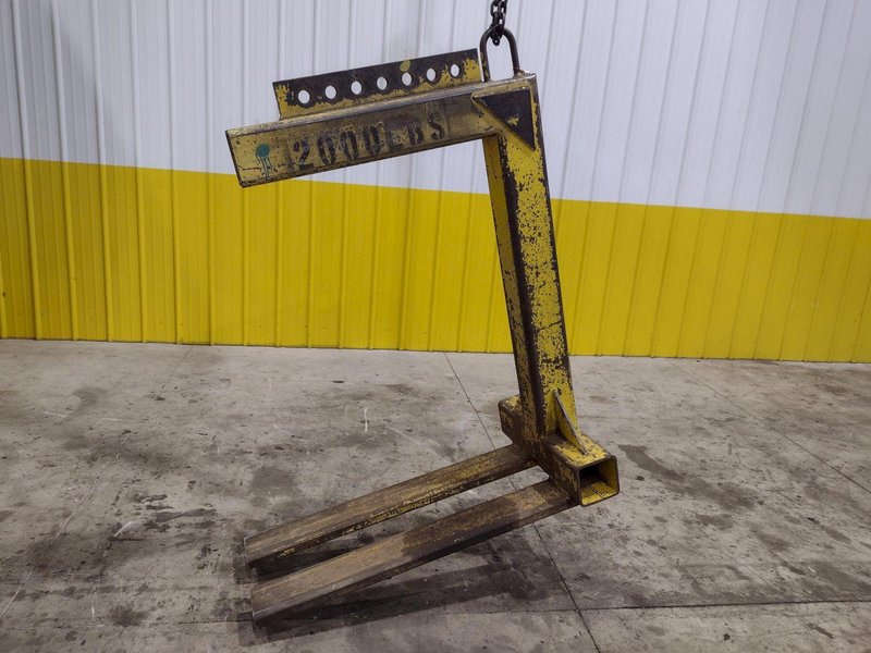 2,000 LB x 42&quot; x 48&quot; NATIONAL IND PALLET LIFTER CRANE ATTACHEMENT: STOCK #22369