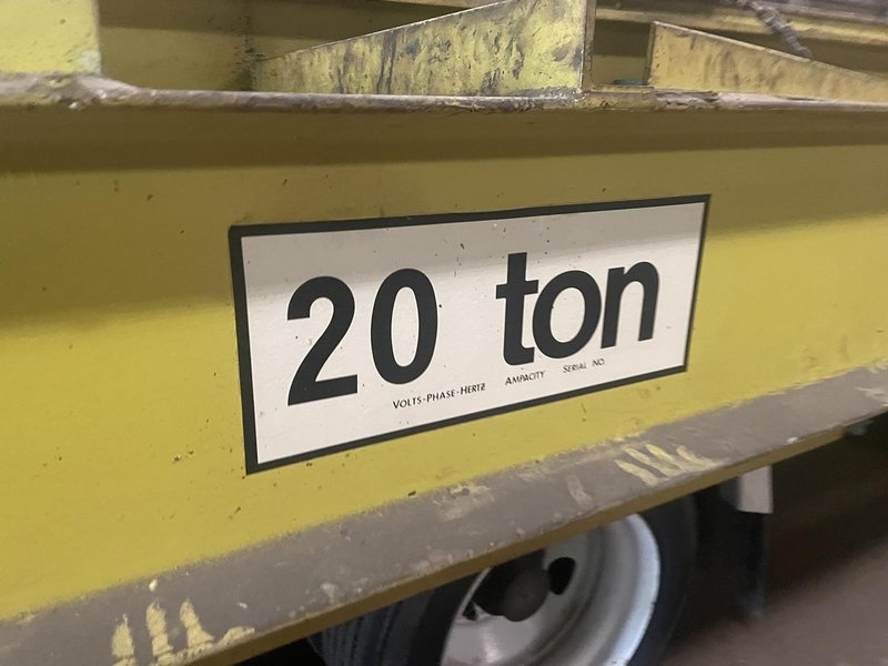 20 TON X 40' ROBBINS &amp; MEYERS OVER HEAD BRIDGE CRANE: STOCK #76089