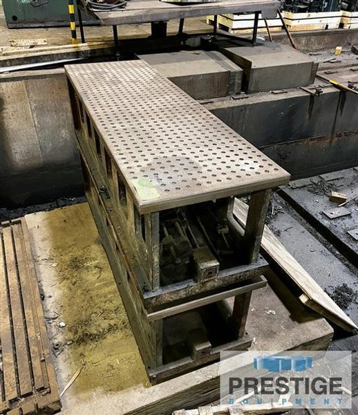 (2) 90.875" x 25.75" T-Slotted Angle Plates / Machining Tables w/ Fixture Surface Plates
