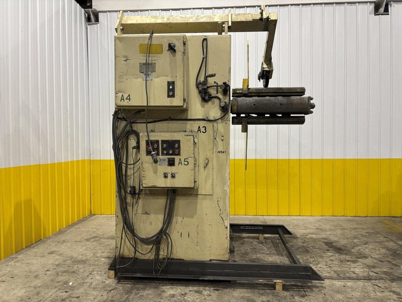16,000 LBS X 30&quot; X 84&quot; OD ROWE MODEL #16030-DSV MOTORIZED COIL REEL UNCOILER: STOCK #22333