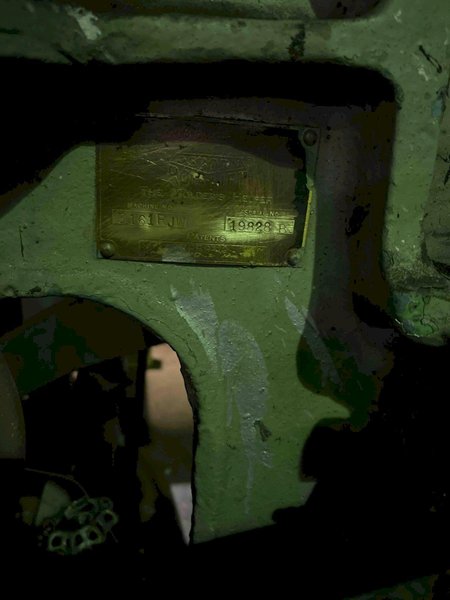 Osborn model 3161 rjw rotolift molding machine s/n 19828b with matchplate handler