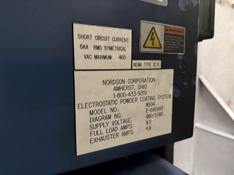 NORDSON POWDER COAT PAINT SYSTEM WITH FEEDER &amp; I-CONTROL: YOBRO #26271