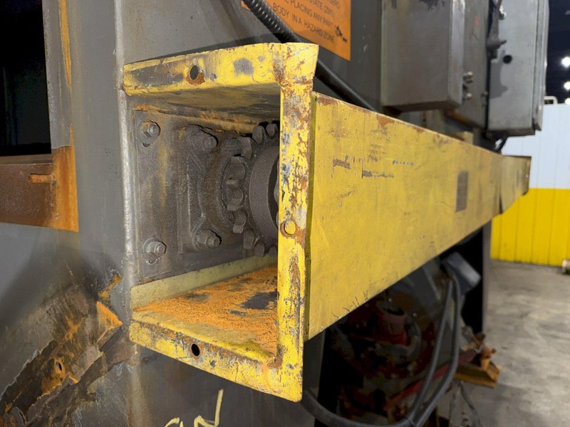 72" WIDE x 16" HIGH PANGBORN MODEL #ES1821-125 TOP &amp; BOTTOM PLATE SHOT BLAST MACHINE, WITH DUST COLLECTOR: YOBRO #25181