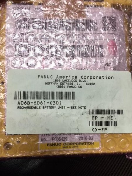 Fanuc A06B-6061-C301 Rechargeable Battery Unit