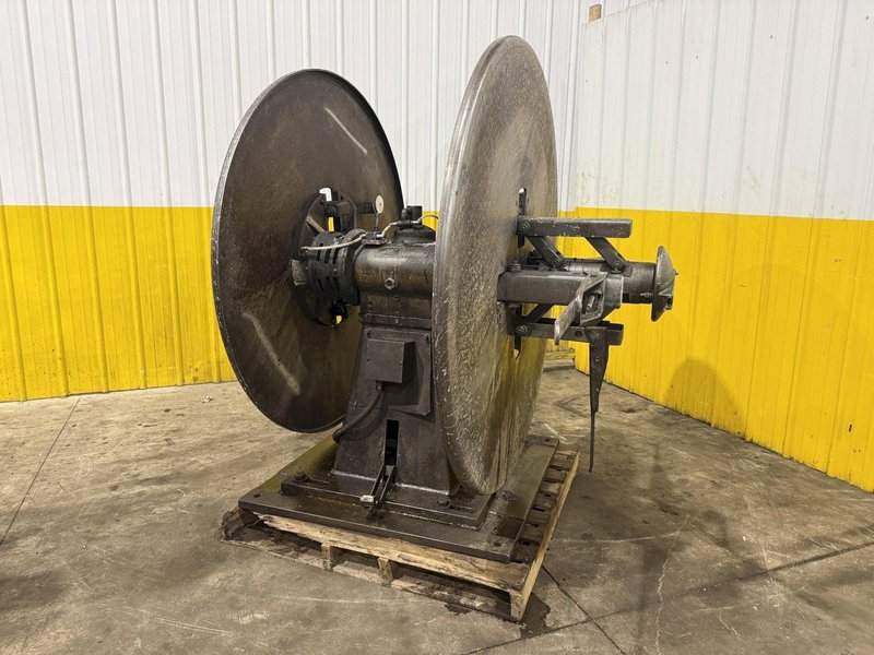 4,000 LBS x 12" x 60" LITTELL MODEL #40-12 DOUBLE END AUTO CENTERING UNCOILER COIL REEL: YOBRO #24308