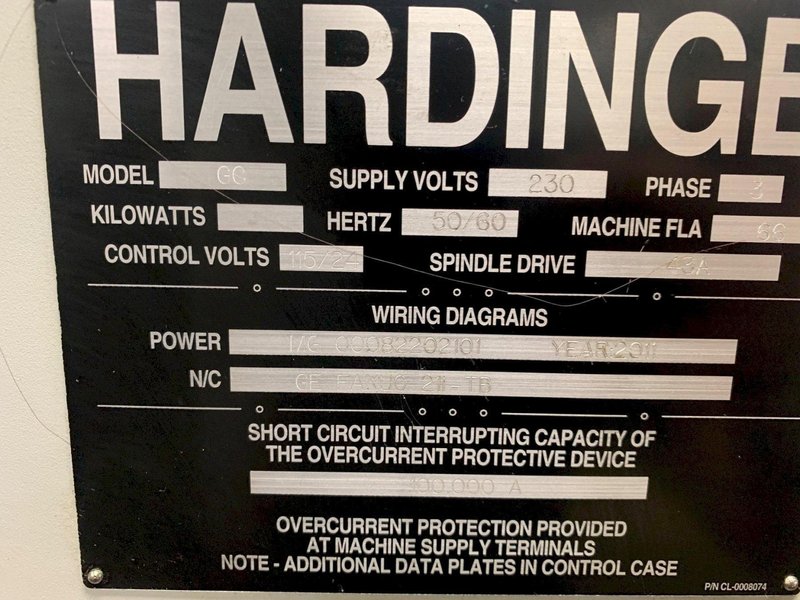 2011 HARDINGE QUEST CHNC-42 SP with CNC Lathe Stock #: 81089224