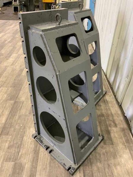 (2) 50&quot; HIGH X 18&quot; X 24&quot; T-SLOTTED ANGLE PLATES: YOBRO #23755