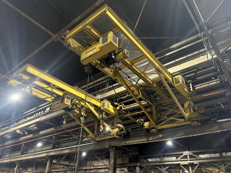 3 TON X 15' SHEPARD-NILES WALL MOUNTED POWERED GANTRY CRANE: STOCK 18474