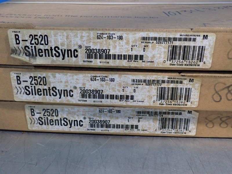 CONTINENTAL CONTITECH SILENTSYNC SYNCHRONOUS BELTS  -  B-2520