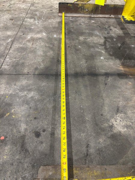 10,000 LBS x 24&quot; TO 80&quot; WIDE CALDWELL MODEL MODEL #TSL-10-72-24-16 CRANE SHEET LIFTER 2005: YOBRO #24529