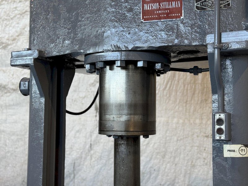 100 TON WATSON-STILLMAN HYDRAULIC H FRAME STYLE STRAIGHTENING PRESS. STOCK # 0875226