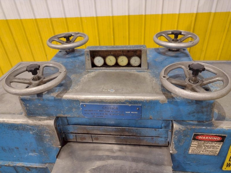 20"  X .078" SCHUBERT 19 ROLL MODEL WM2/500 COIL STRIP STRAIGHTENER PRECISION LEVELER: YOBRO #24983