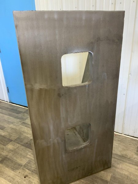 30-1/2" X 60-3/4" X 30-1/4" MACHINED ANGLE PLATE: STOCK #81454