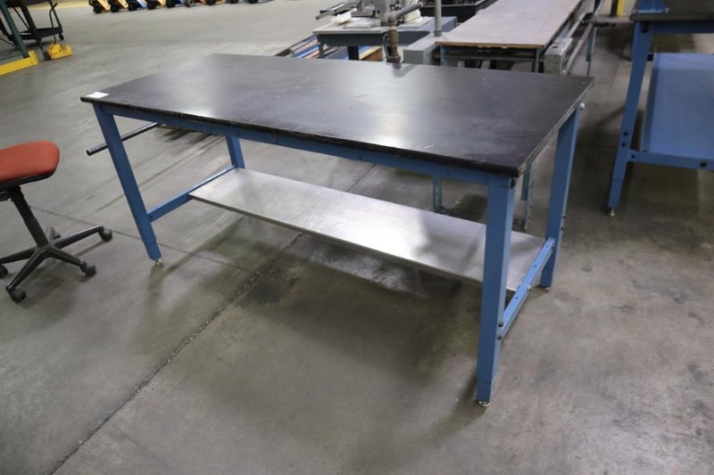 Work Bench Adjustable Height, Lower Shelf- Auction Item
