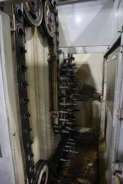 Mazak PFH-4800 CNC Horizontal Machining Center, Mazatrol 640M Control, (2) 400mm Pallets, CT40, 80 ATC,  .001 Degree Index, 2 Station Pallet Changer - NOT CURRENTLY OPERATIONAL- Auction Item