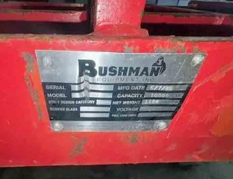 10,000# x 72&quot; Bushman Sheet Lifter