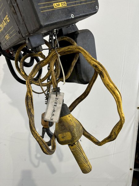 1/2 TON R&amp;M LOADMATE POWERED CHAIN FALL HOIST. STOCK # 1157822