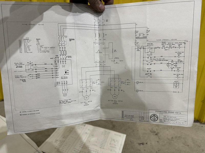 2.25" X 6 ROLL MACKINTOSH-HEMPHILL / TURNER MODEL #922 TUBE &amp; BAR STRAIGHTENER: STOCK #22572