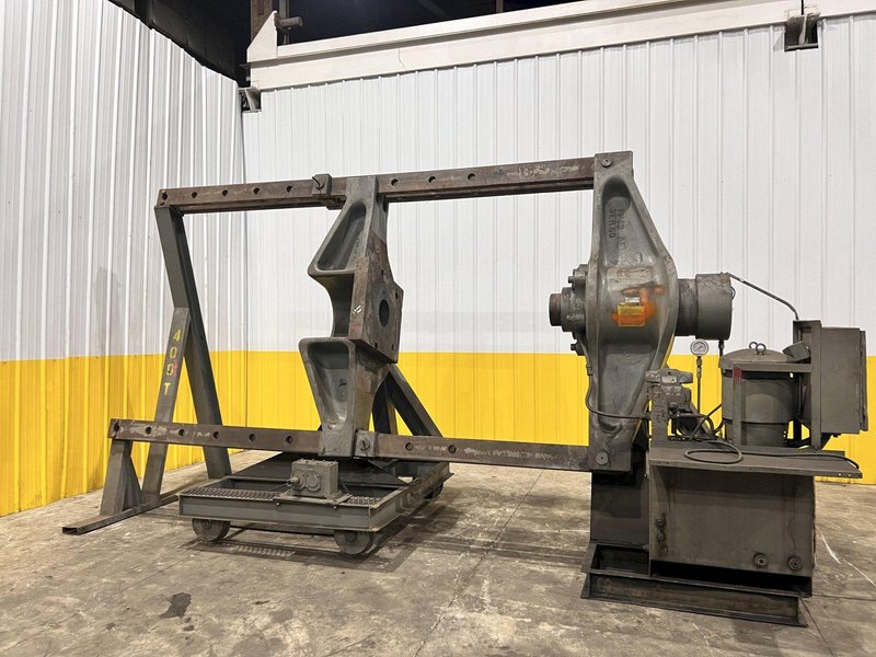 400 TON RODGERS  MODEL #1F400D-7214 HYDRAULIC HORIZONTAL INCLINED WHEEL PRESS: YOBRO 24526