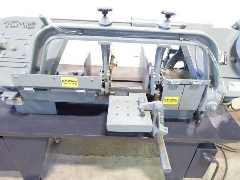 10" x 16" Wellsaw Horizontal Band Saw 1016, 50-275 FPM, 1" Blade, Coolant, 1.5 HP, Reconditioned