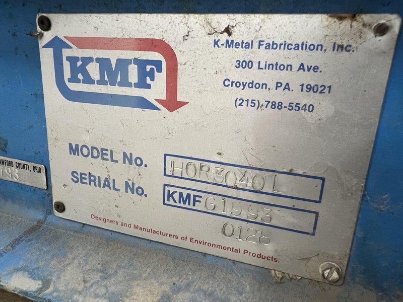 30&quot; X 40&quot; KMF MODEL 3040L CLOSED END HYDRAULIC HORIZONTAL BALER: STOCK #17911