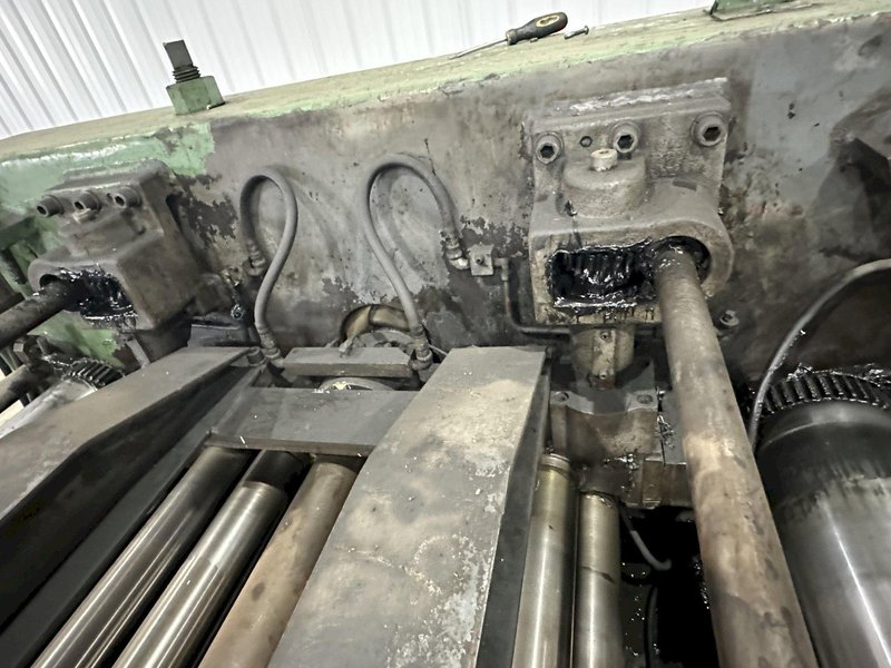 48" X 14 GAUGE AUTOMATIC FEED MODEL 13-32-48 13 ROLL STRAIGHTENER LEVELER: STOCK 19766