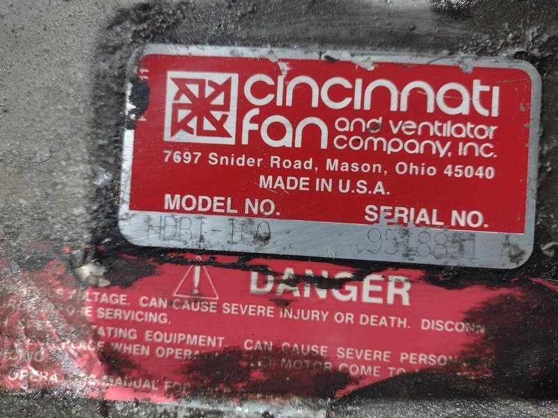 5000 CFM UNITED AIR / DUST-HOG MODEL #F5000 MIST COLLECTOR: YOBRO #24066