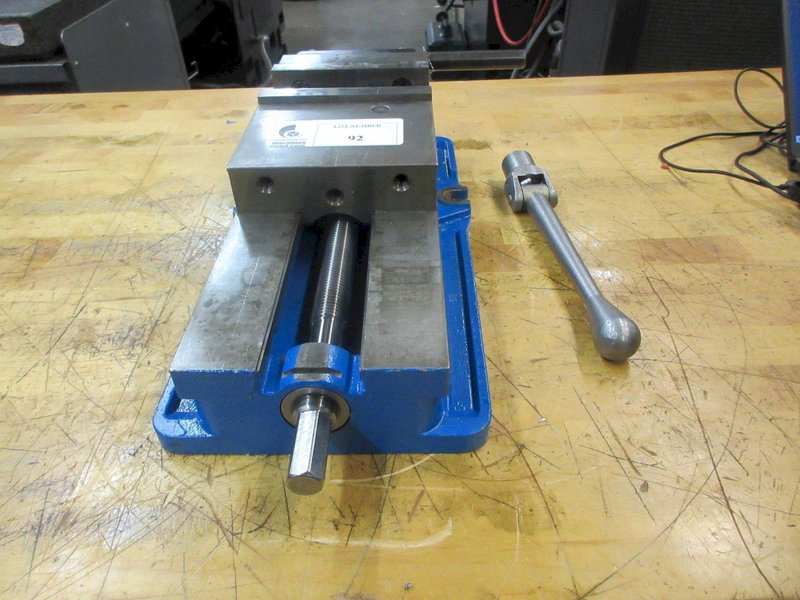 Kurt D688 6&quot; Machine Vise with Handle, Hard Jaws, and Back Stop- Auction Item
