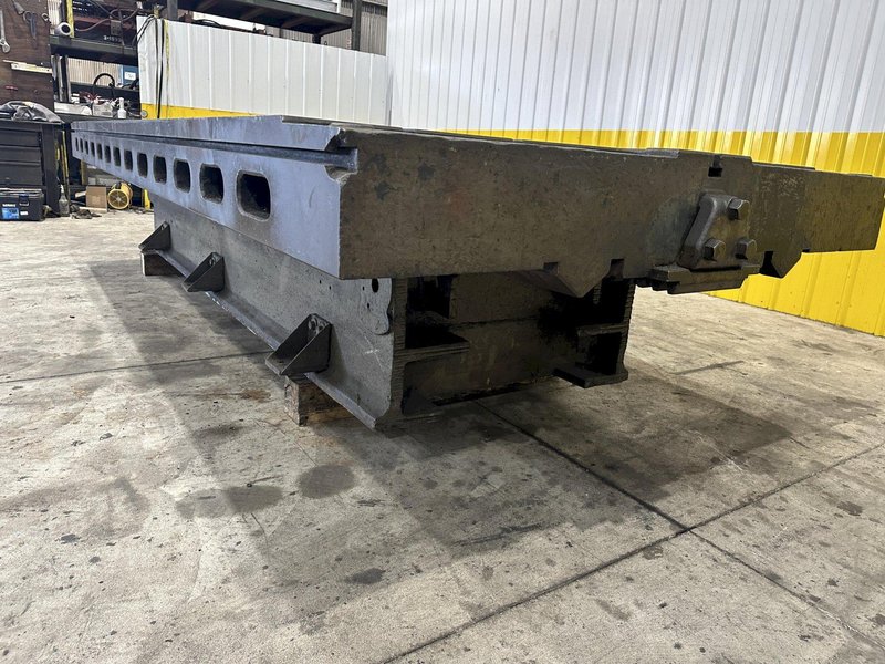 6&#039; X 14&#039;6&quot; HEAVY DUTY T-SLOTTED LAYOUT TABLE ON RAISED BASE: STOCK #21788