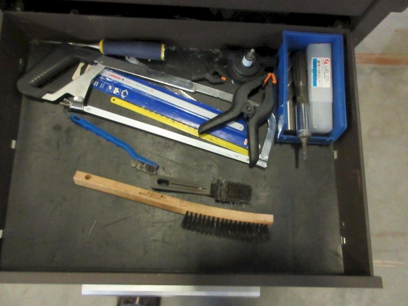 Kennedy 19-Drawer Rolling Tool Chest with Top and Bottom Units, Side Shelf and Contents- Auction Item