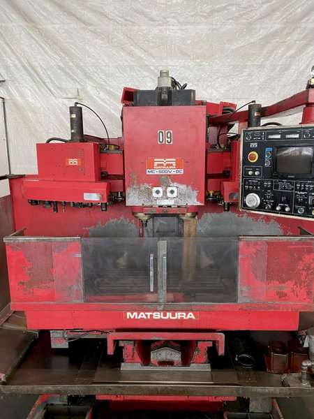 MATSUURA MC-500V-DC TWIN SPINDLE VERTICAL MACHINING CENTER. STOCK # 1052222