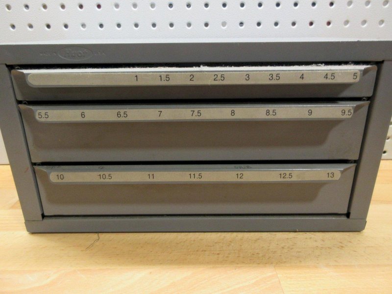 Huot Drill Index:  Metric 3 Drawer, Empty- Auction Item