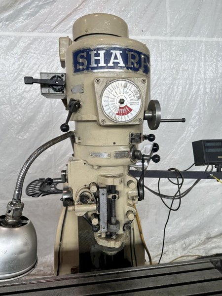 3 HP SHARP LMV VERTICAL KNEE MILL. STOCK # 0642023