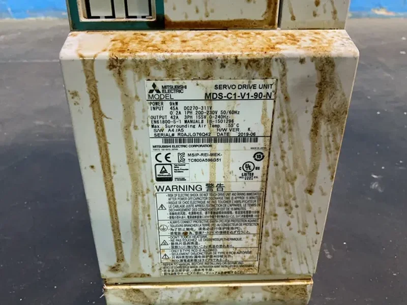 Mitsubishi 9 Kw Servo Drive Unit - Mds-c1-v1-90-n